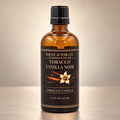 Salve & Oak Co. Tobacco Vanilla Noir aftershave splash in amber glass bottle