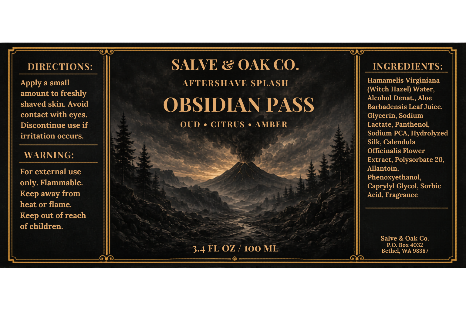 Obsidian Pass | Aftershave Splash