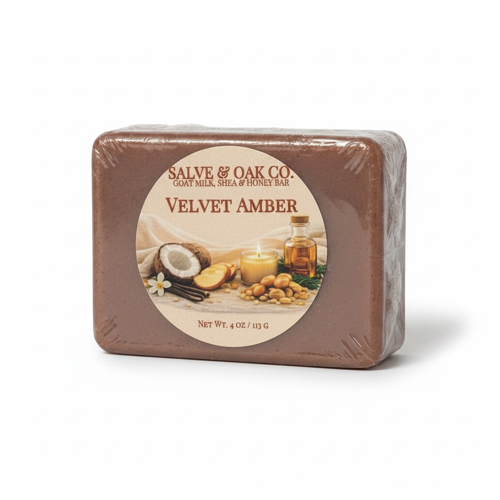 Velvet Amber | Goat Milk, Shea & Honey Soap