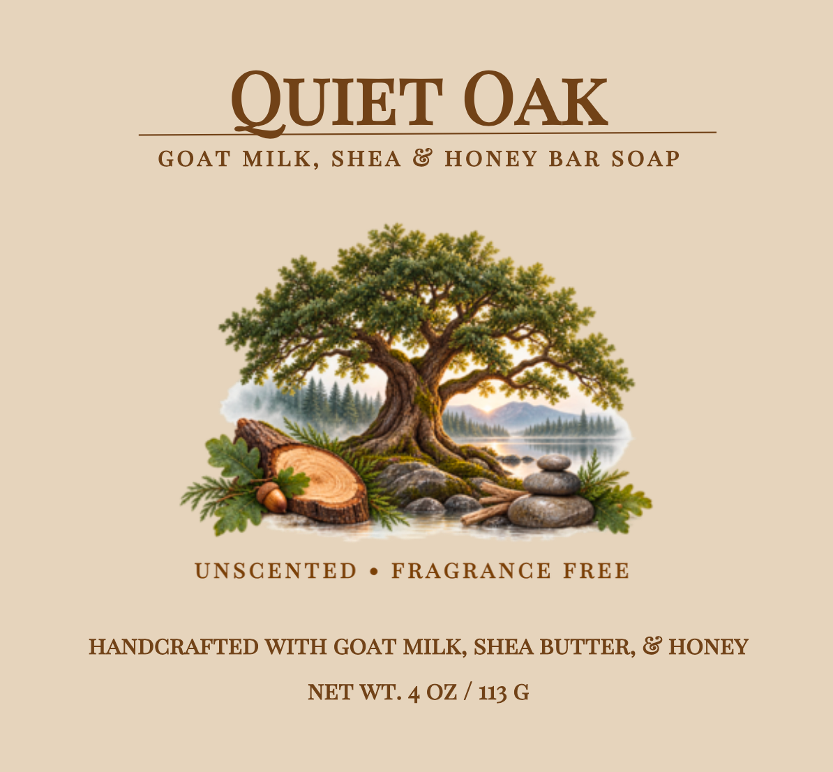 Quiet Oak | Goat Milk, Shea & Honey Soap
